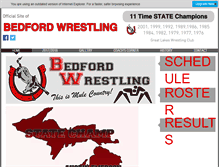 Tablet Screenshot of bedfordwrestling.com